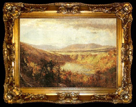 framed  Worthington Whittredge View of Kauterskill Falls, ta009-2